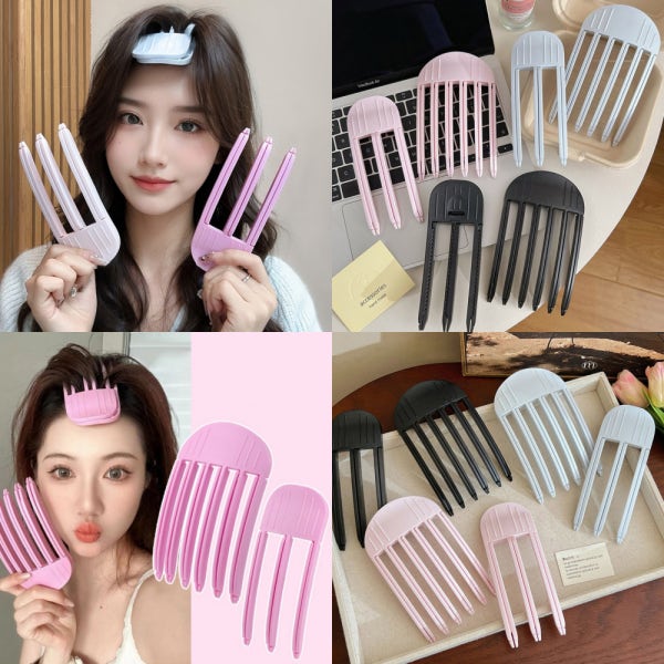 앞머리볼륨집게 뿌리 볼륨 집게 가르마 정수리 헤어 여자