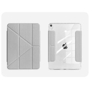 투명 마그네틱 폴리오 분리형 스마트커버 케이스 라이트그레이, 아이패드 10-11세대 27.7cm(10.9인치)
