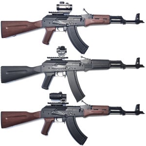 에어소프트 메탈 AKM AK74 브라운 40RD홀로그램 블로우백 전동건 EBB 수정탄 서바이벌