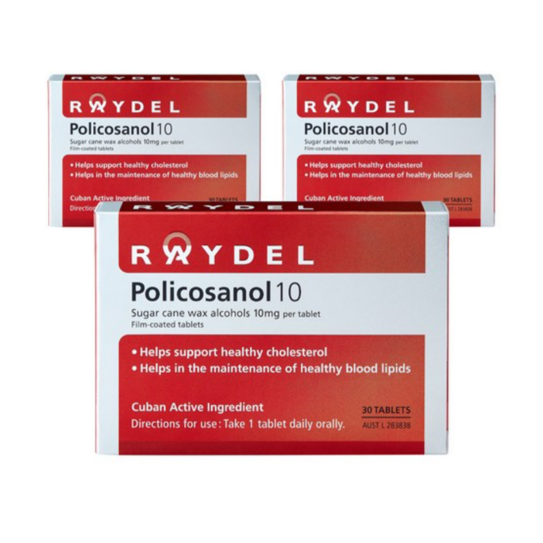 콜레스테롤 쿠바산 <b>레이델 폴리코사놀 10</b> 타블렛 30정 3개