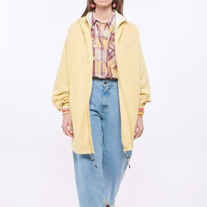 이자벨마랑 에뚜왈 이슬라야 Islaya 후드 플리스 바람막이 오버핏 자켓 허니색