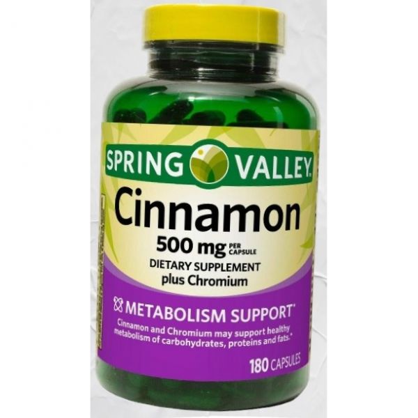 <b>스프링 밸리</b> 시나몬 500mg 대사 지원 미국내수용