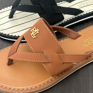 랄프로렌 로잘린드 누벅 샌달 플립플랍 쪼리 여성 편한 여름 샌들 슬리퍼 폴로 정 품