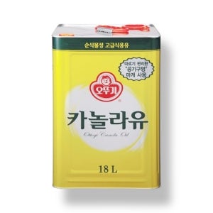 오뚜기 카놀라유 18L (업소용 채종유 튀김유 베이킹 식용유 캔 말통)
