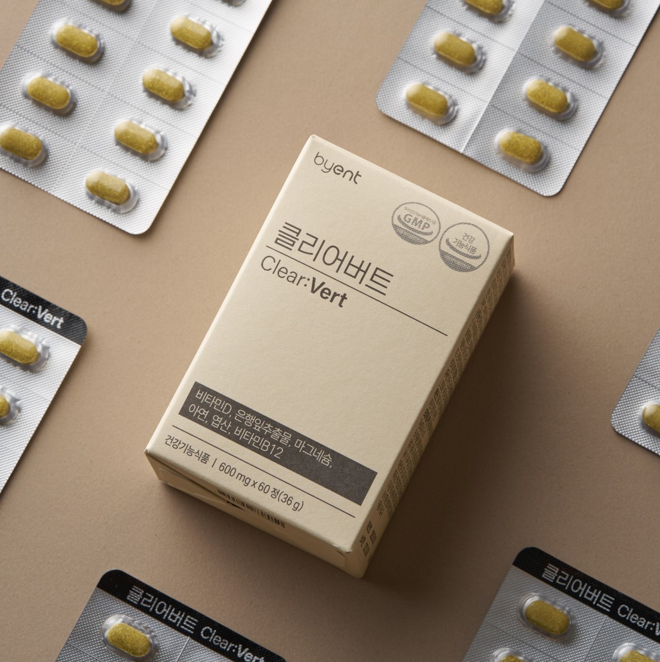 클리어버트 이비인후과 전문의가 만든 영양제 비타민D <b>은행잎추출물</b> 마그네슘 아연 비타민B12