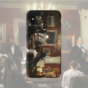 명화 케이스 3259 비고 요한센 (Viggo Johansen) - 램프 불빛 속 실내 풍경 (Portrait of a Lamplit Interior) 전시회굿즈 아이폰XS하드