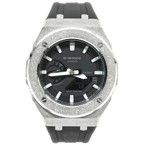 카시오 지샥 G-SHOCK 메탈 커스텀 GA2100시리즈 블랙밴드 스테인리스 스틸매트 프로스트 에디션