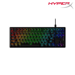 하이퍼엑스 알로이 오리진 코어 PBT RGB 게이밍 기계식 청축 영문 키보드 639N8AA