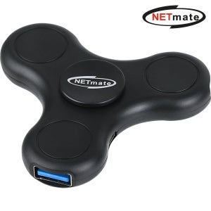 강원전자 넷메이트 NM-SPH02 USB2.0 스피너 허브(블랙)