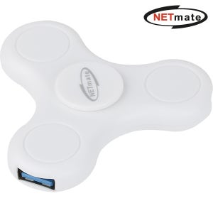 강원전자 넷메이트 NM-SPH01 USB2.0 스피너 허브(화이트)