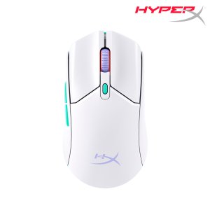 하이퍼엑스 펄스파이어 헤이스트2 코어 무선 듀얼 RGB 화이트 게이밍 마우스 8R2E7AA