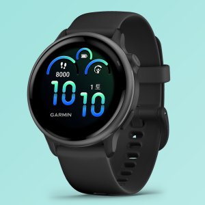 가민 비보액티브6 웰니스 GPS스마트워치 블랙/슬레이트, 42mm