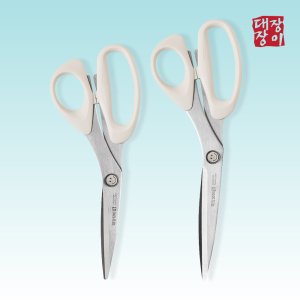 대장장이 코코넛밀크 2종 주방가위 세트 실리콘손잡이 국산가위 스테인리스 2개입