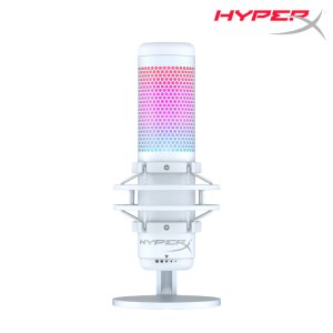 하이퍼엑스 쿼드캐스트S 콘덴서 스트리밍 녹음 게이밍 마이크 화이트 519P0AA