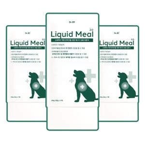 닥터바이 리퀴드밀 강아지 퓨레 습식사료 소화불량 구토 설사 유동식 전연령, 210g, 3개