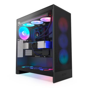 NZXT H7 Flow RGB V2 모던 심플 디자인 PC 게이밍 케이스 (DHCNC)