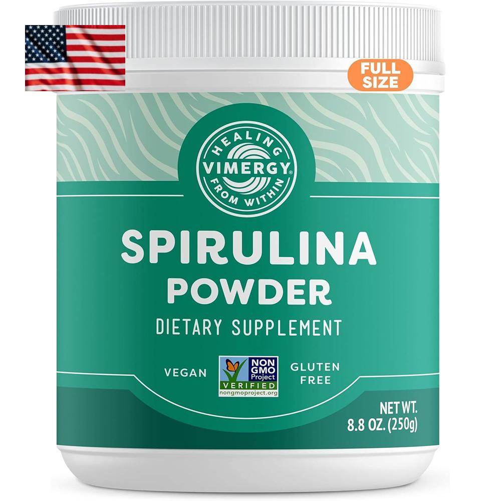 Vimergy <b>Spirulina Powder</b> 비머지 <b>스피루리나 파우더</b> 분말 가루 250g