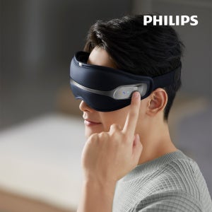 필립스 딥아이 눈 마사지기 PPM2321 진동 온열 블루투스 안마기 눈케어 두드림
