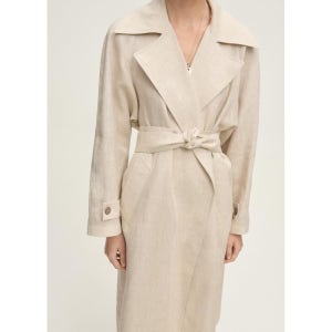 MANGO WOMAN 트렌치 코트 WANALINO Light/Pastel Gray 87057680