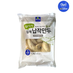 면사랑 바삭한 잡채 납작만두 1.2kg 얇은피 당면 야끼교자 군만두