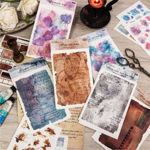 잉크 수채화 다꾸 판박이 타투 스티커