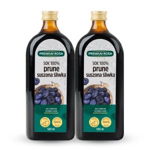 프리미엄로사 푸룬 원액 즙 유리병 농축액 식이섬유 임산부 어린이 푸른 주스 500ml 2병