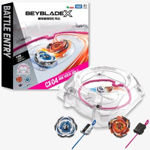 베이블레이드X CX-04 배틀 엔트리 세트 C 커스텀라인 배틀 팽이 경기장 놀이