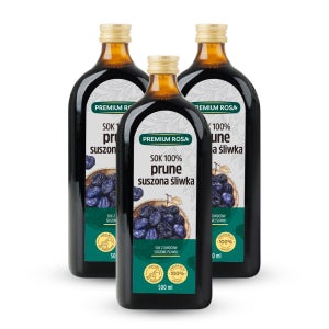 프리미엄로사 푸룬 원액 즙 유리병 농축액 식이섬유 임산부 어린이 푸른 주스 500ml 3병