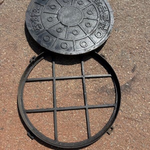 600 주물 주철 맨홀 정화조뚜껑 오수 원형맨홀 추락방지