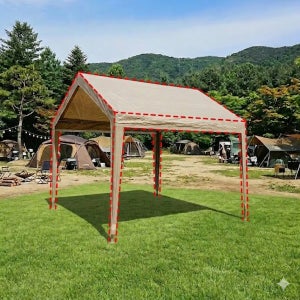 지붕만 별도판매 천갈이용 골조없음 코스트코 호환 조립식 캐노피천막 차고지 몽골텐트 3x6