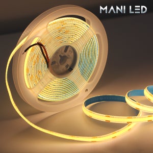 COB LED바 실리콘 방수 줄 LED 라인 간접 조명 12V 5M롤