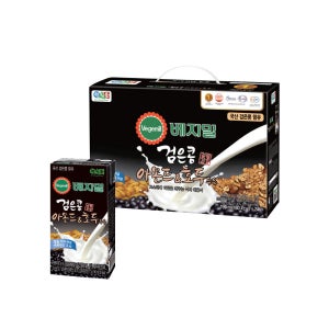 고소하고 달콤한 정식품 검은콩 아몬드 호두 베지밀 두유 190ml, 24개