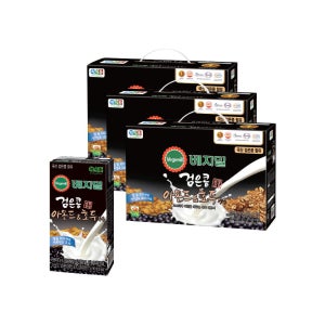 고소하고 달콤한 정식품 검은콩 아몬드 호두 베지밀 두유 190ml, 72개