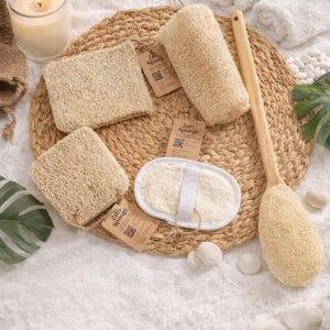 제로스폰지 천연 루파 샤워타올 5종 세트 핸드메이드 친환경 때타올