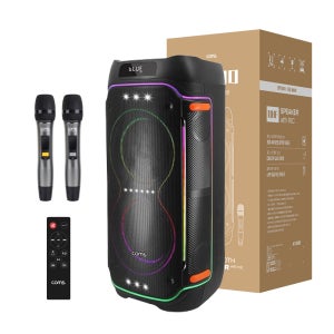 COMS KY800 대형 스피커+무선마이크 2개