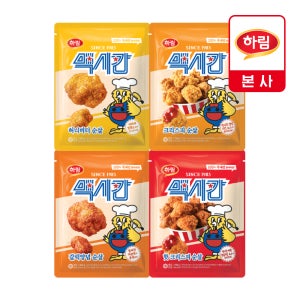 맥시칸 순살 치킨 4봉 (크리스피, 핫크리스피, 허니버터, 갈릭양념)