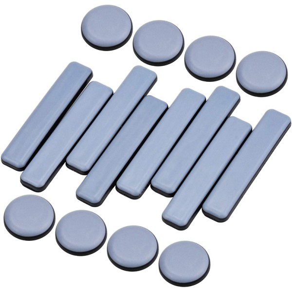 New-16 Pcs 가구 <b>글라이드</b> PTFE 슬라이더 자기 접착 <b>성</b> 세트 용 라운드 스퀘어 Easy Movers