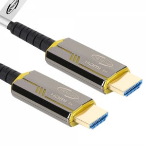 강원전자 넷메이트 HDMI2.1 Hybrid AOC 케이블 골드 15m, 1개