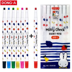 동아 미피체크 돌돌이 색연필 5.5mm 6+1 기획 세트, 1개
