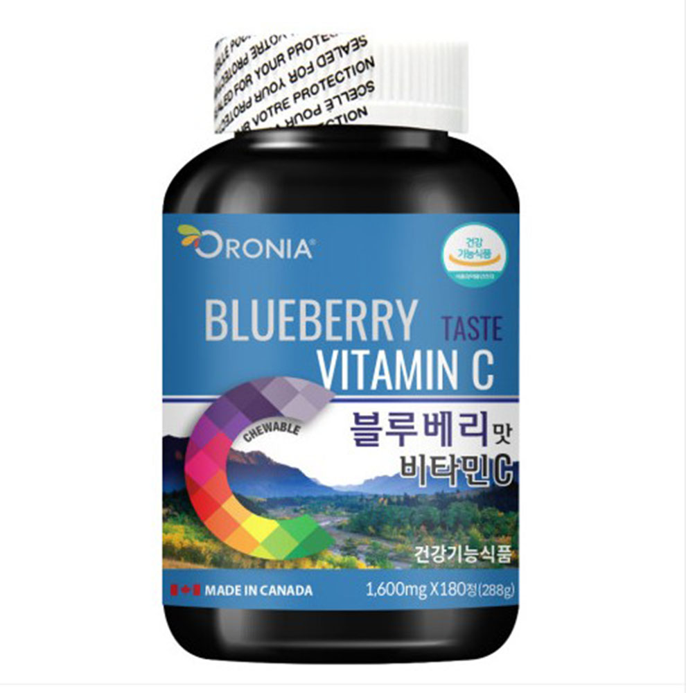 [면역력 강화]오로니아 블루베리 <b>비타민C</b> 리포좀 180정 (6개월분)