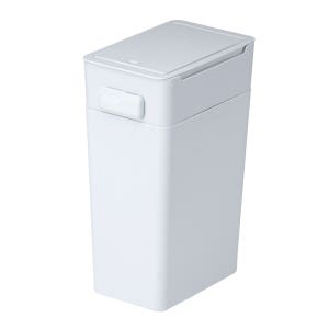 쿠스캣 냄새차단 쓰레기통 10L 화이트 고양이 강아지 배변 기저귀 냄새 벌레차단