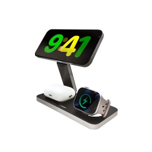 아이팝 폴드 3in1 Qi2 마그네틱 고속무선충전기 아이폰 워치 에어팟 블랙