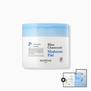 [스킨푸드][단독증정] 블루 캐모마일 히알루로닉 수분겔 듀얼밀착 패드 170ml 70매