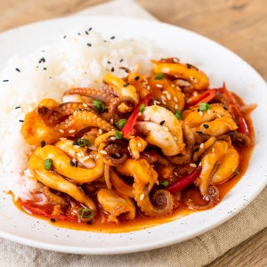 하남 맛집 캠핑 집들이 5분 원팩 매콤 달콤 밥도둑 오징어 볶음 680g 3-4 인분 X 3팩