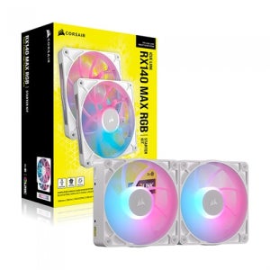 CORSAIR iCUE LINK RX140 MAX RGB (컨트롤러/2팩, 화이트) / MPS