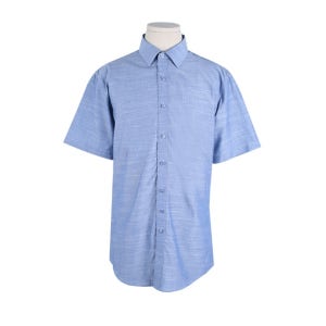 코튼 텐셀 블루 반소매 셔츠 TYS215235