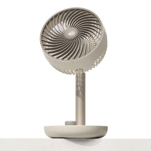 오아 레트로 탁상팬 무선 탁상용 선풍기 소형 미니 USB 충전식 무소음 사무실 캠핑 책상용