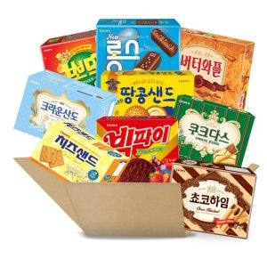 (스윗몬) 크라운 대용량 9종 실속 과자세트