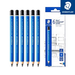 스테들러 마스 루모그라프 점보 연필 100J 4B 1타스(6개입) 갑 - 굵은 연필