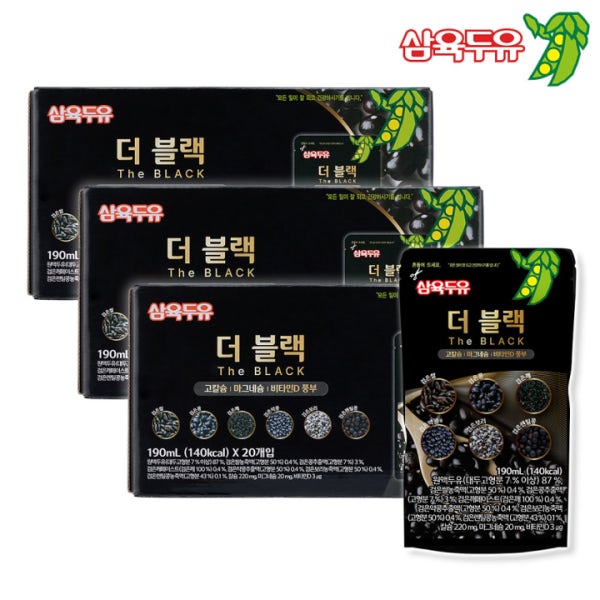 삼육두유 프리미엄 더 블랙 파우치